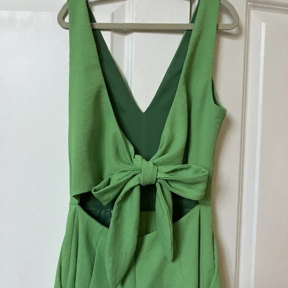 ARITZIA Wilfred Écoulement V  Jumpsuit Cutout Lime Green Womens 0 - Picture 6 of 9